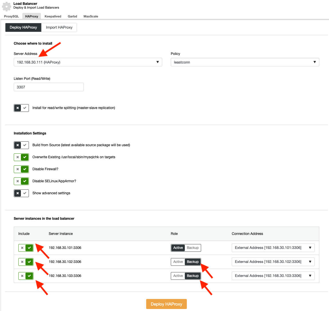 Deploy HAProxy for Moodle