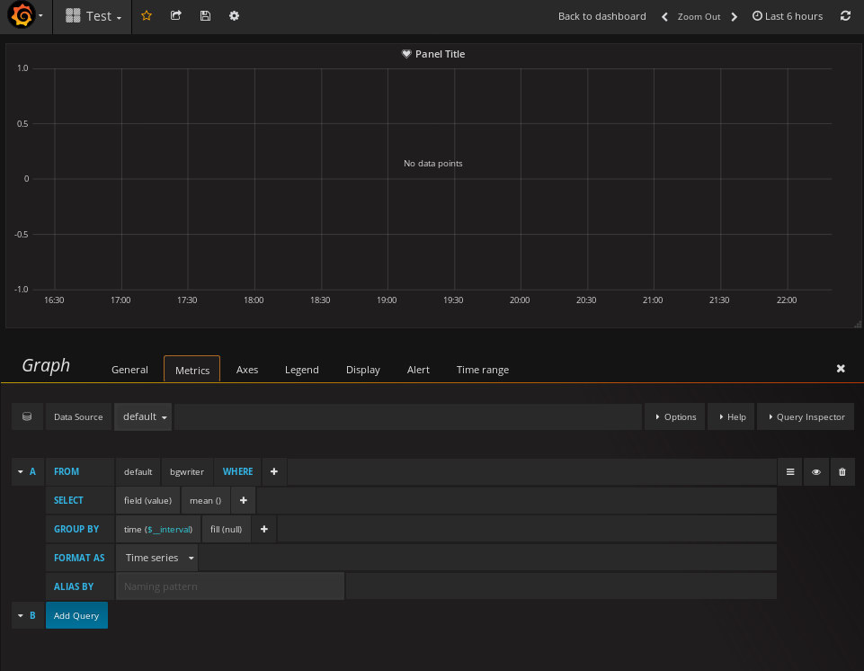 pgwatch2 Dashboard Metrics