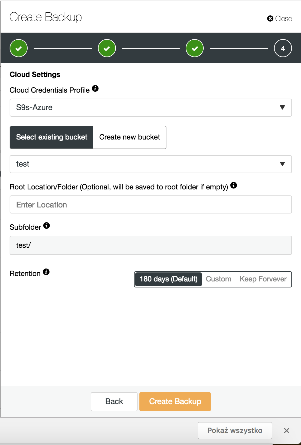  Hybrid cloud backup