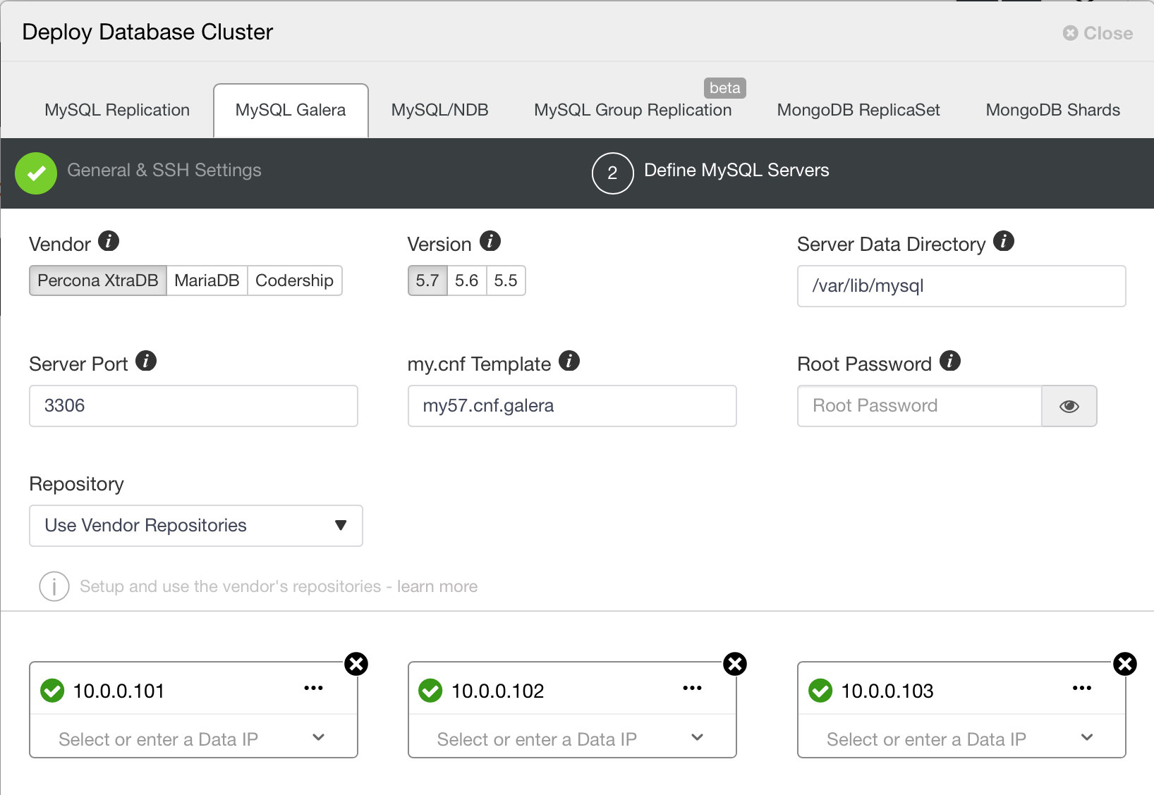 ClusterControl Deploy in EC2