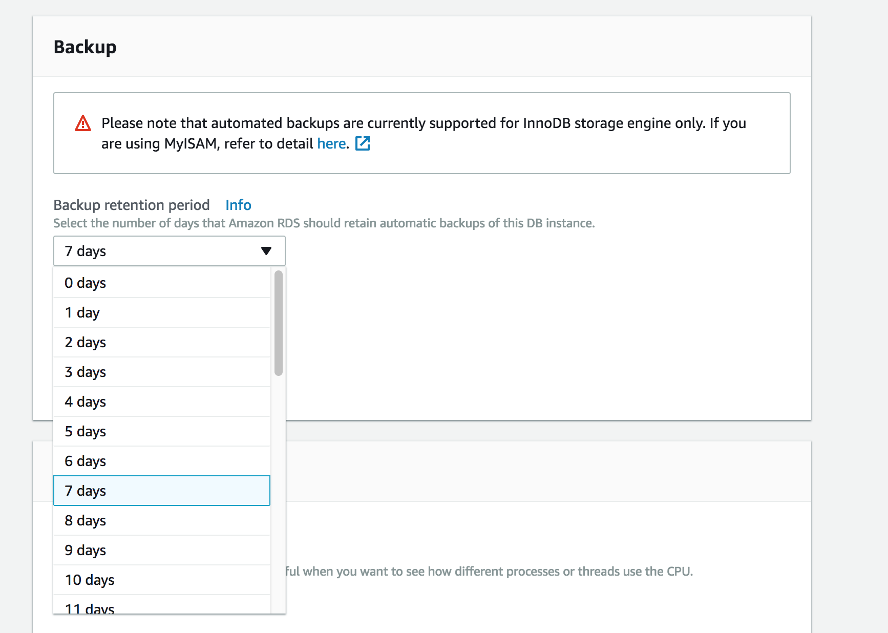 Enable binary logs via RDS backup