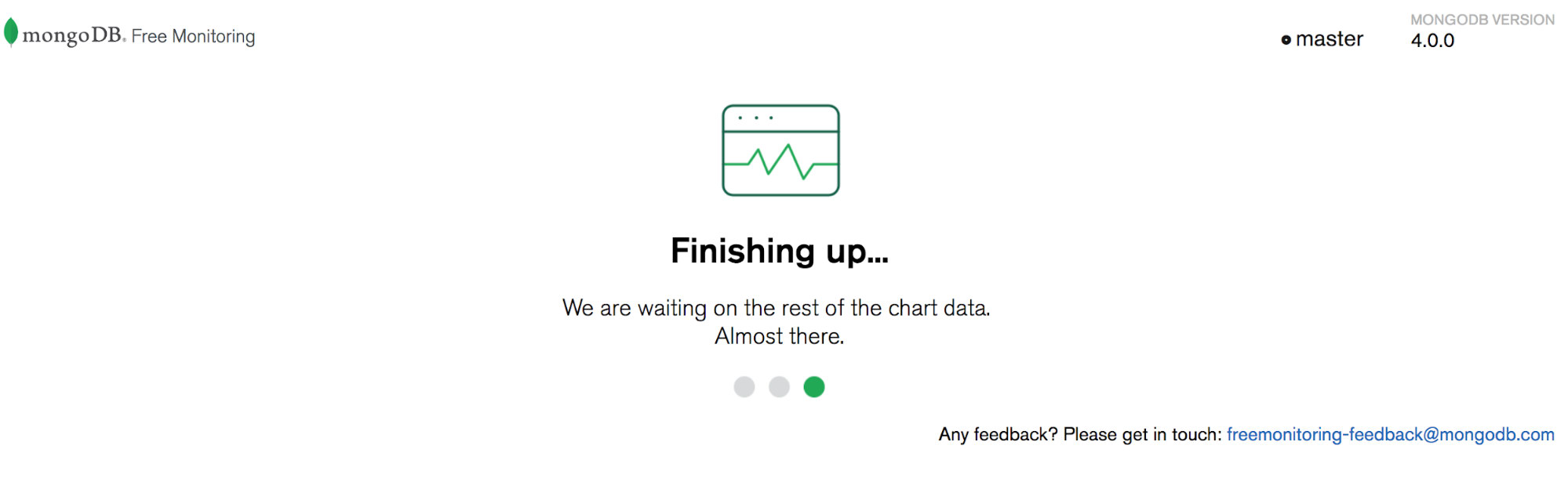 MongoDB Free Monitoring first use