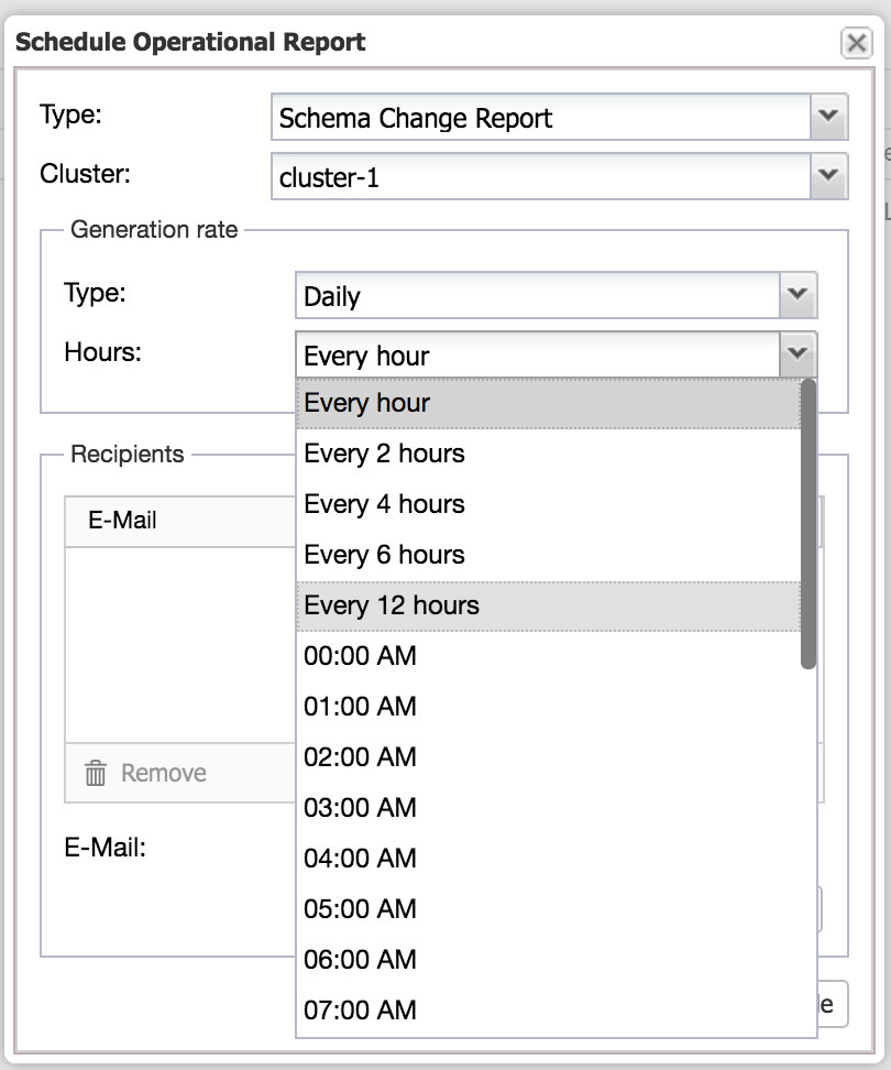  Schedule Operational Report