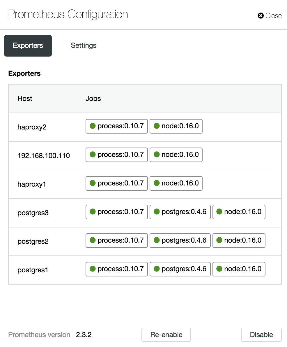 ClusterControl Dashboard Configuration