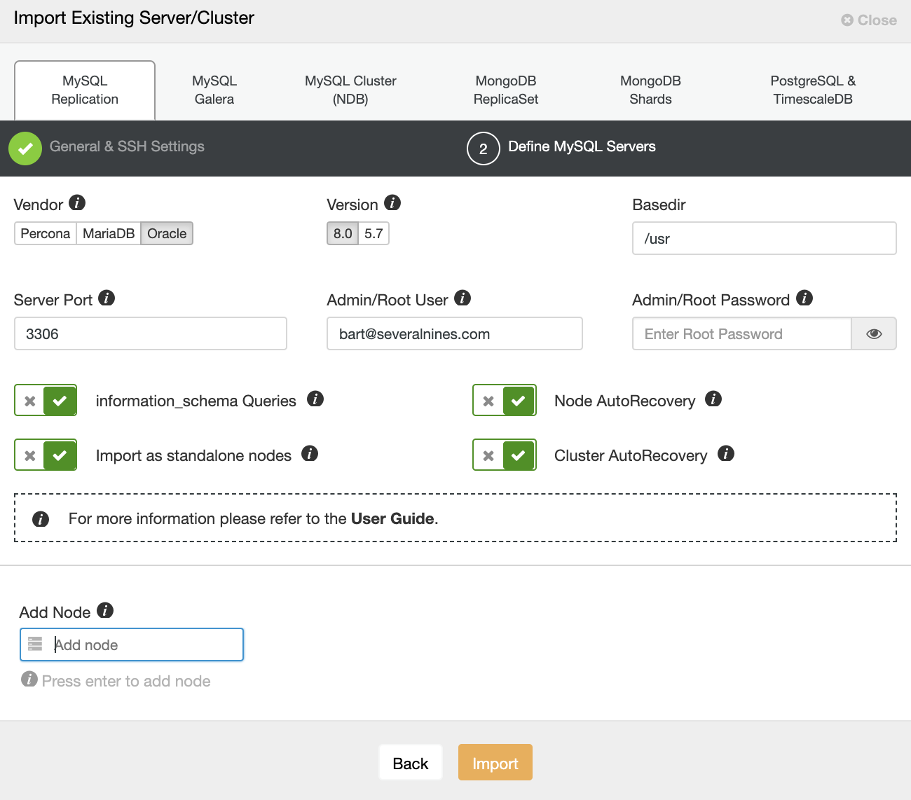  Import Existing Cluster