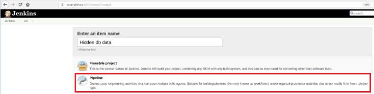 Figure 5 - Pipeline item in Jenkins