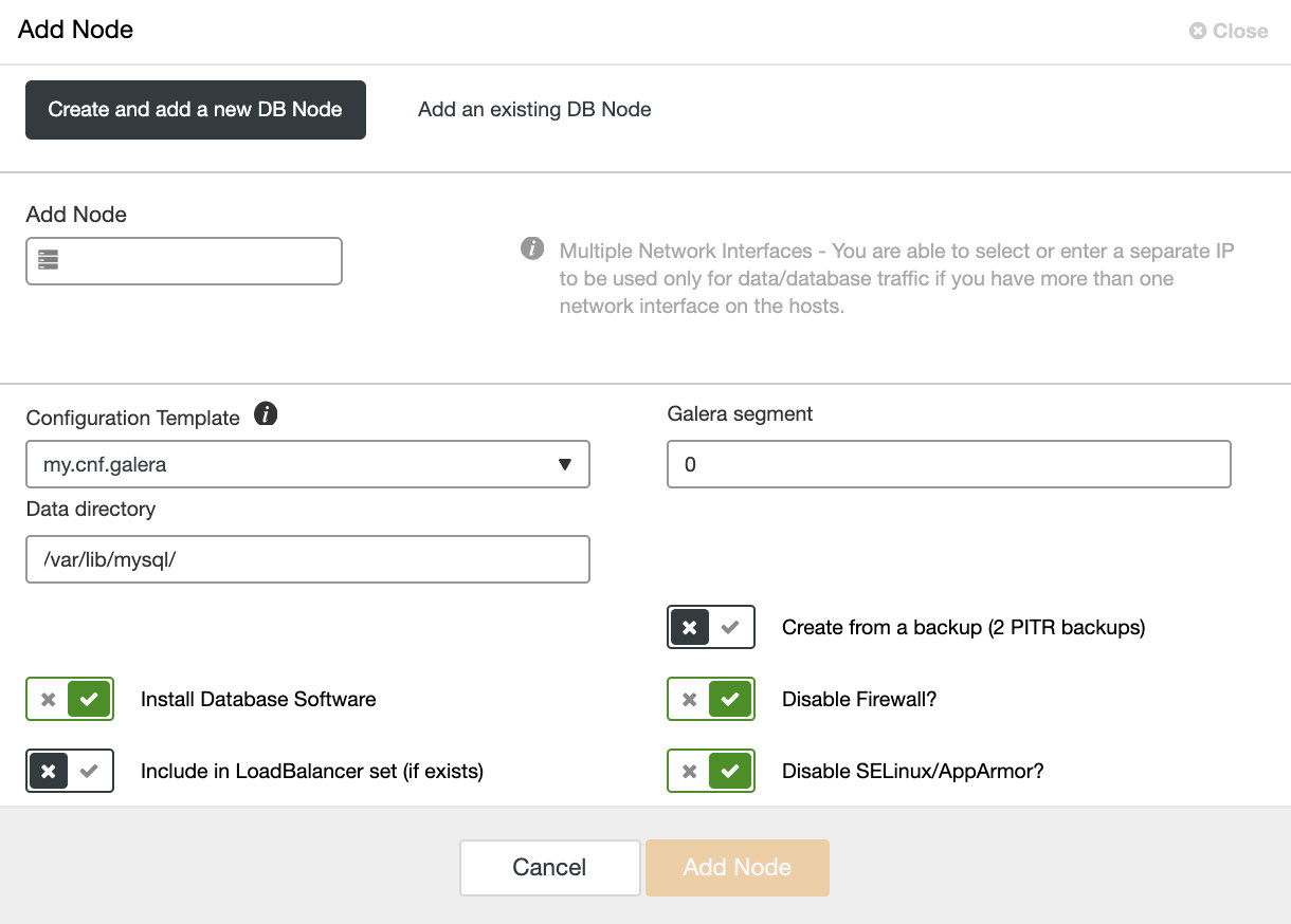  Adding MariaDB Node