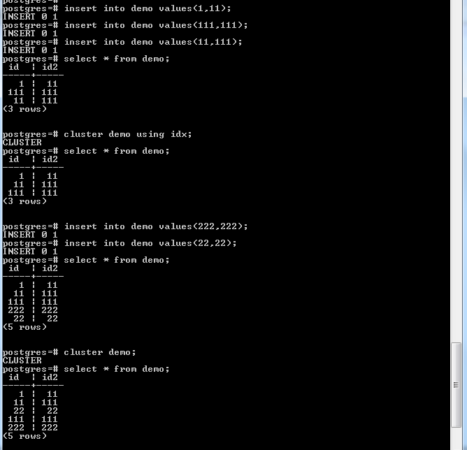 PostgreSQL Cluster Command