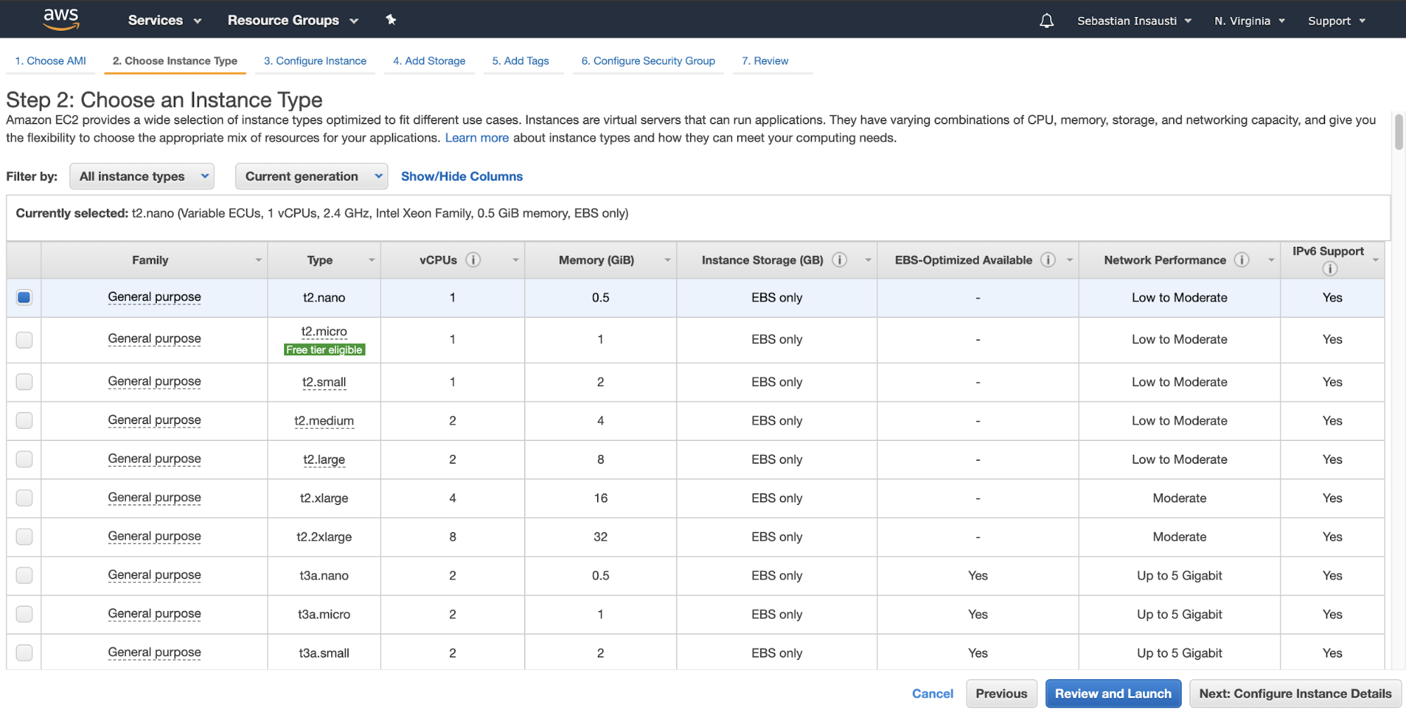 Choose an Amazon EC2 Instance Type