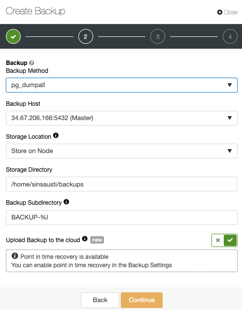 ClusterControl - Choose Backup Method