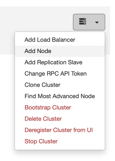 Add a Database Node - ClusterControl