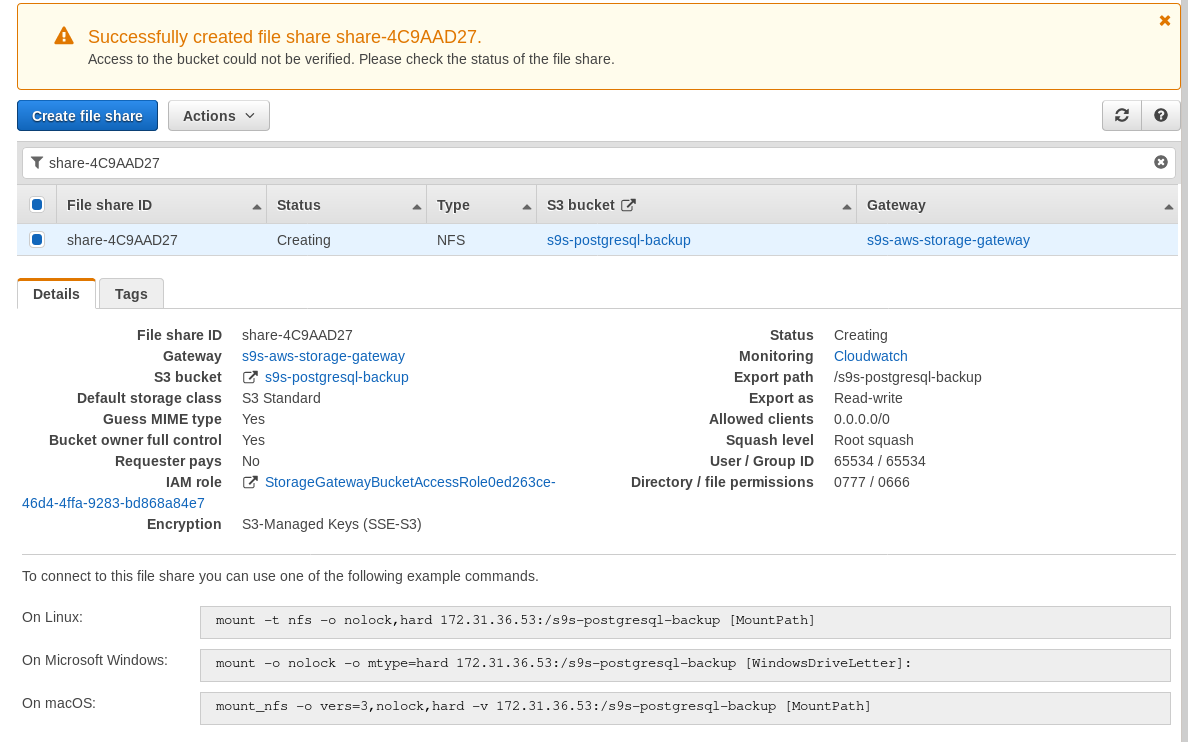  File gateway EC2 setup wizard