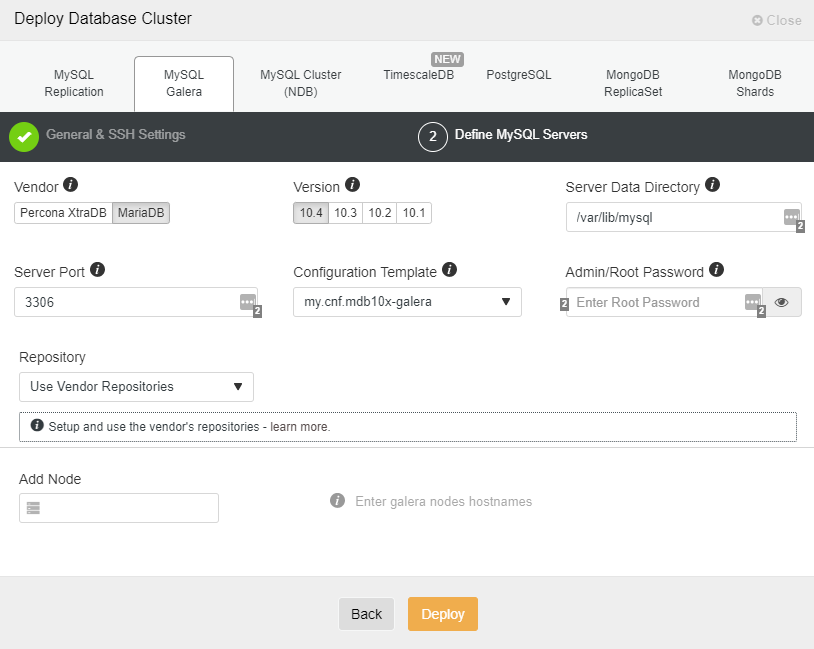 Deploy MariaDB Cluster 10.4