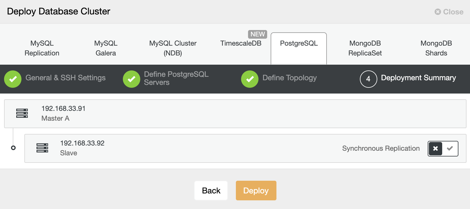 Deploy Postgres 12