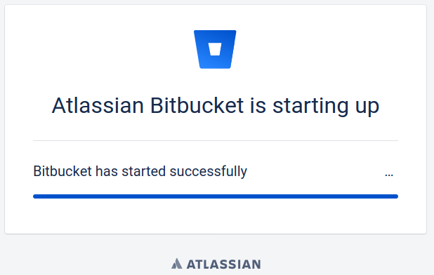 4.1. Bitbucket starting up.