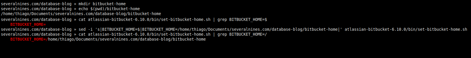 3.3. Configuring BITBUCKET_HOME.