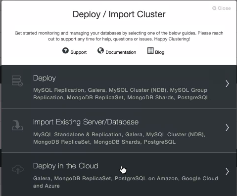 Multi-Cloud Database Deployments with ClusterControl