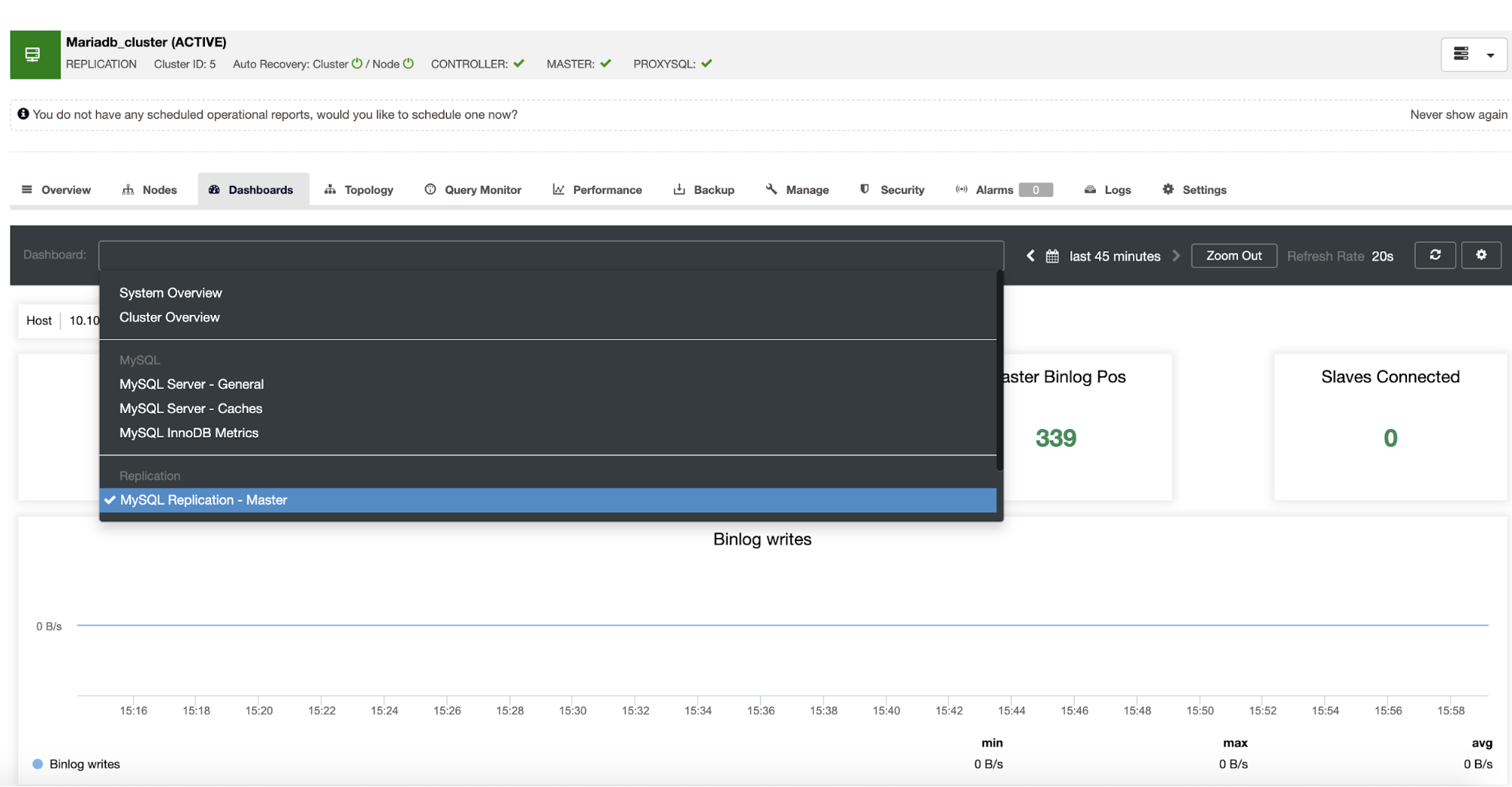 MariaDB Server & Cluster Monitoring