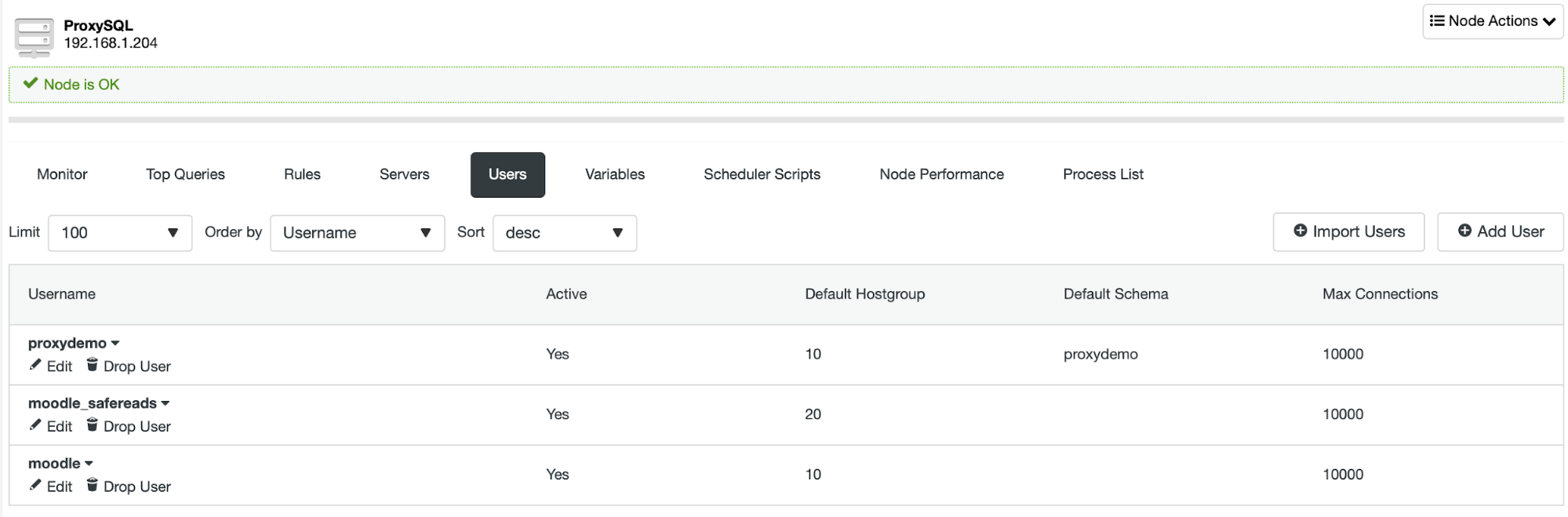 Scaling Out the Moodle Database