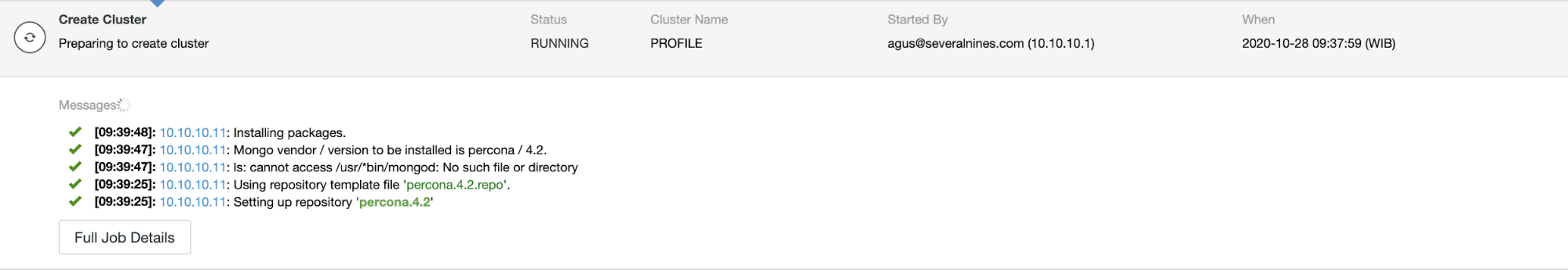 Deploy Percona Server for MongoDB using ClusterControl