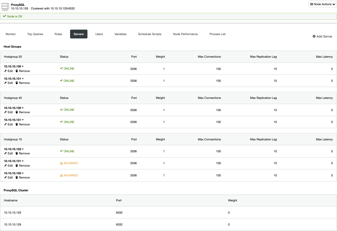 ProxySQL Clustering - ClusterControl