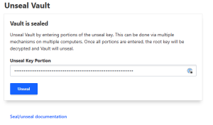 unseal vault