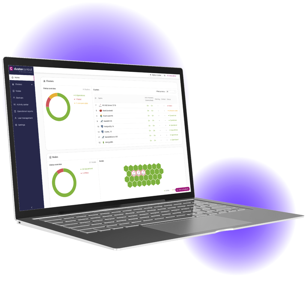 ClusterControl on Laptop